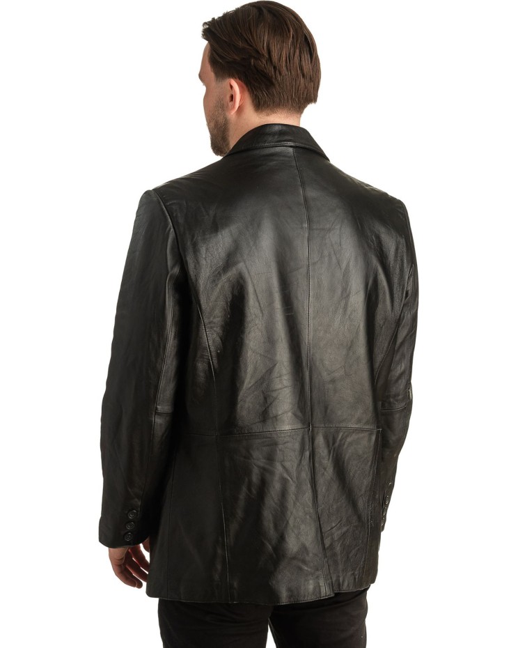 Γνήσιο Ανδρικό Δερμάτινο Σακάκι - T334