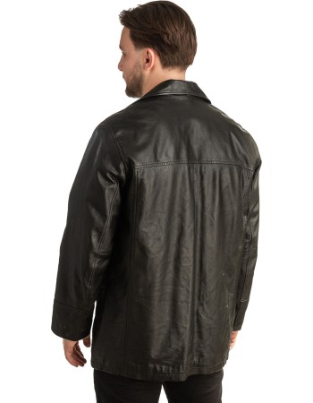 Γνήσιο Ανδρικό Δερμάτινο Μπουφάν - T337