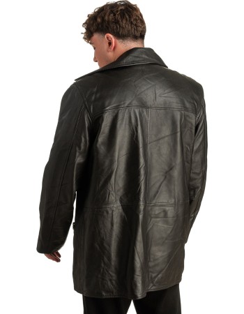 Γνήσιο Ανδρικό Δερμάτινο Μπουφάν - T339