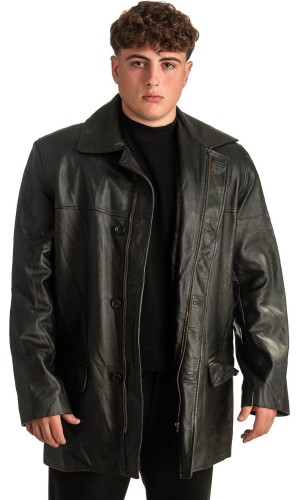 Γνήσιο Ανδρικό Δερμάτινο Μπουφάν - T339