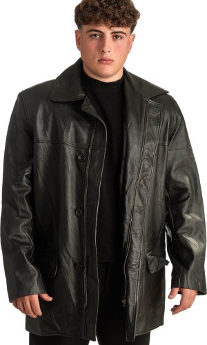 Γνήσιο Ανδρικό Δερμάτινο Μπουφάν - T339