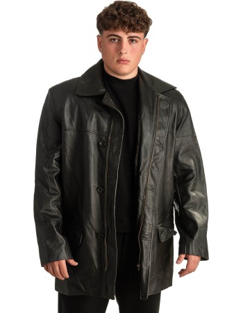 Γνήσιο Ανδρικό Δερμάτινο Μπουφάν - T339