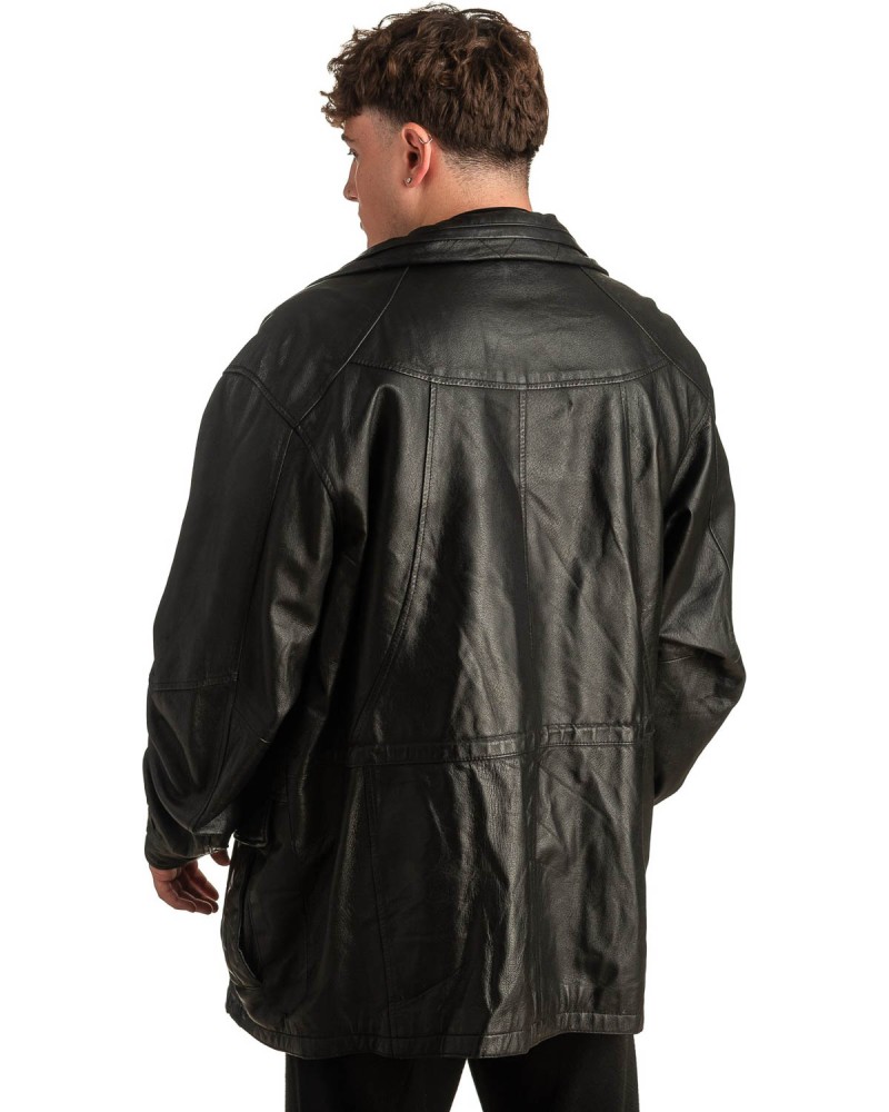 Γνήσιο Ανδρικό Δερμάτινο Μπουφάν - T340