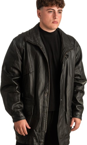 Γνήσιο Ανδρικό Δερμάτινο Μπουφάν - T340