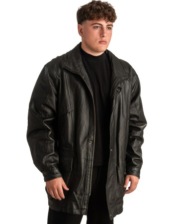 Γνήσιο Ανδρικό Δερμάτινο Μπουφάν - T340