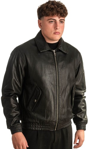 Γνήσιο Ανδρικό Δερμάτινο Μπουφάν - T341