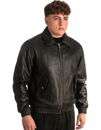 Γνήσιο Ανδρικό Δερμάτινο Μπουφάν - T341
