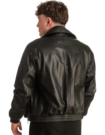 Γνήσιο Ανδρικό Δερμάτινο Μπουφάν - T341
