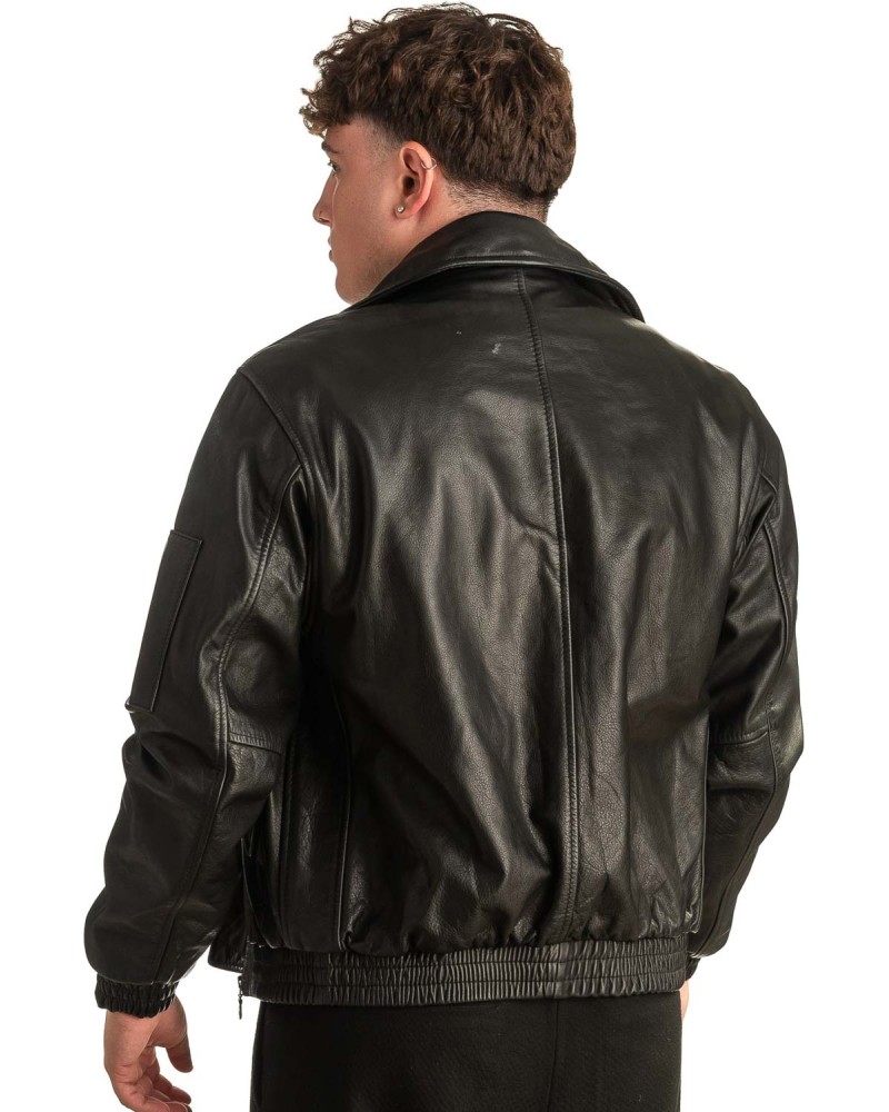 Γνήσιο Ανδρικό Δερμάτινο Μπουφάν - T341