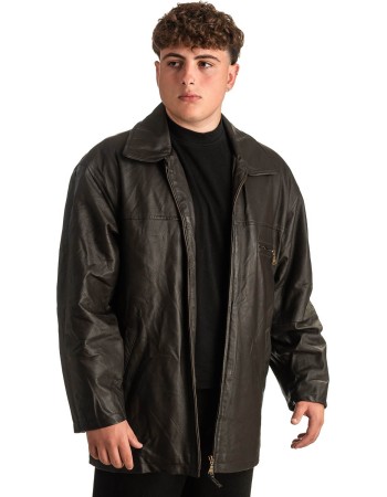 Γνήσιο Ανδρικό Δερμάτινο Μπουφάν - T342