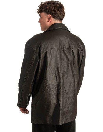 Γνήσιο Ανδρικό Δερμάτινο Μπουφάν - T342