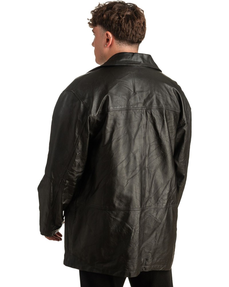 Γνήσιο Ανδρικό Δερμάτινο Μπουφάν - T345