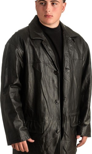 Γνήσιο Ανδρικό Δερμάτινο Μπουφάν - T345