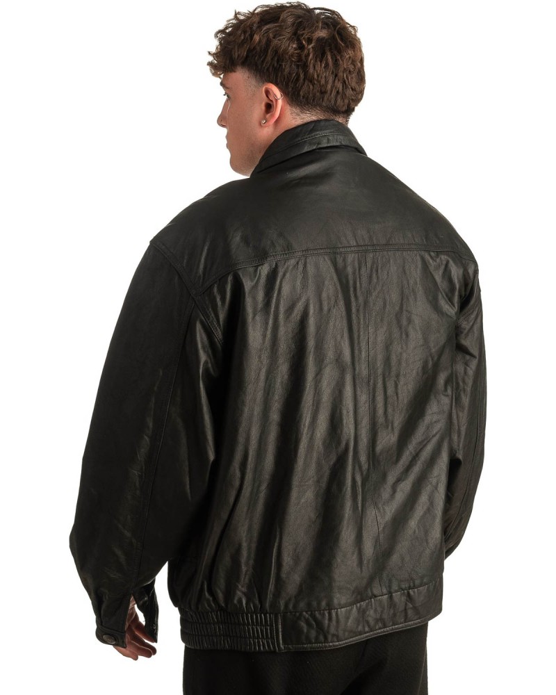Γνήσιο Ανδρικό Δερμάτινο Μπουφάν - T348