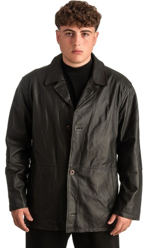 Γνήσιο Ανδρικό Δερμάτινο Σακάκι - T349