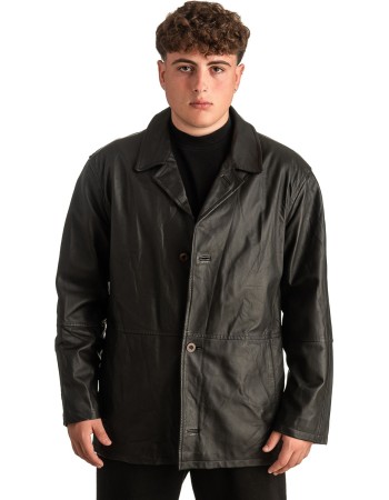 Γνήσιο Ανδρικό Δερμάτινο Σακάκι - T349