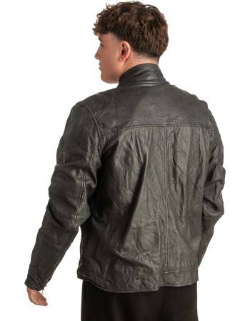 Γνήσιο Ανδρικό Δερμάτινο Μπουφάν - T350