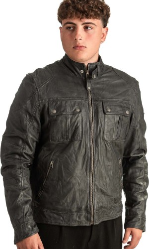 Γνήσιο Ανδρικό Δερμάτινο Μπουφάν - T350
