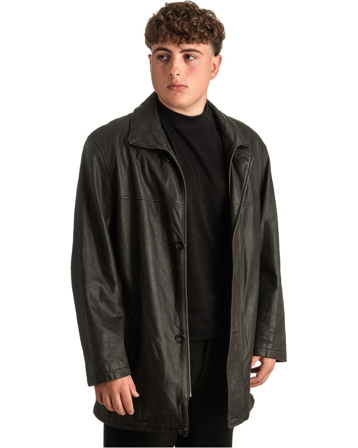 Γνήσιο Ανδρικό Δερμάτινο Μπουφάν - T351