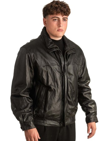 Γνήσιο Ανδρικό Δερμάτινο Μπουφάν - T352