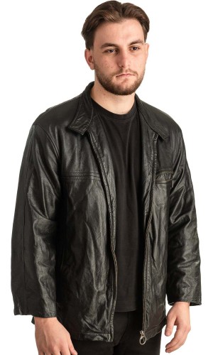 Γνήσιο Ανδρικό Δερμάτινο Μπουφάν - T353