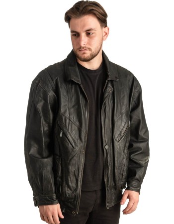 Γνήσιο Ανδρικό Δερμάτινο Μπουφάν - T355