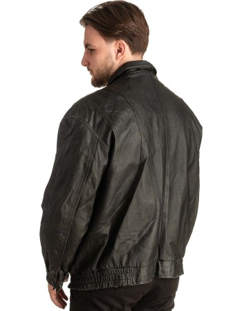 Γνήσιο Ανδρικό Δερμάτινο Μπουφάν - T355