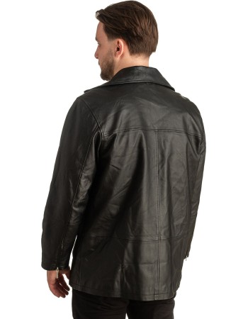 Γνήσιο Ανδρικό Δερμάτινο Μπουφάν - T358