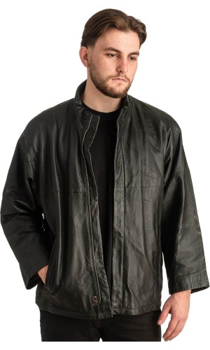Γνήσιο Ανδρικό Δερμάτινο Μπουφάν - T359