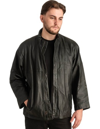 Γνήσιο Ανδρικό Δερμάτινο Μπουφάν - T359