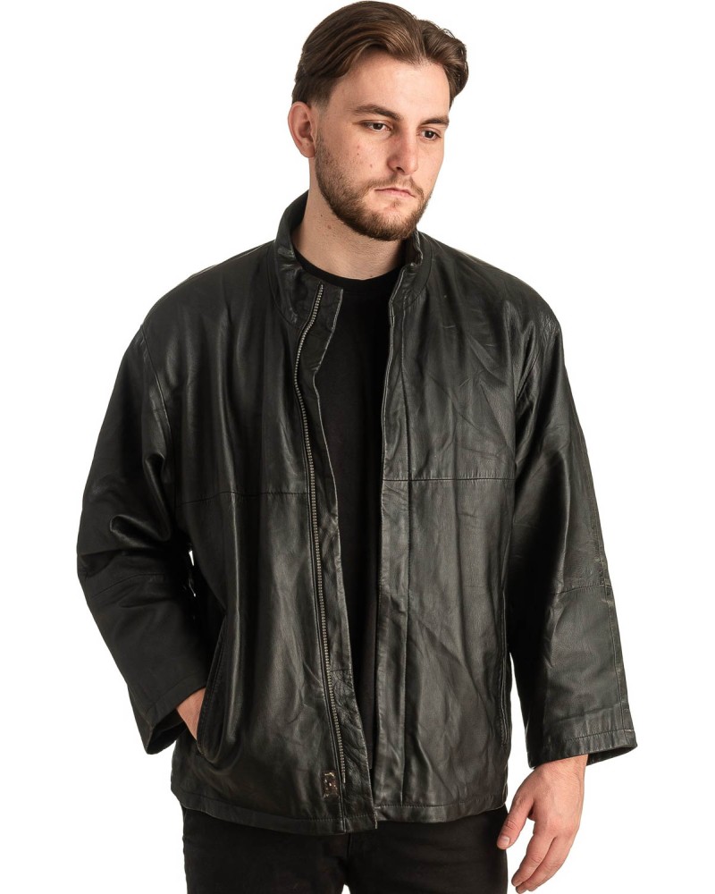 Γνήσιο Ανδρικό Δερμάτινο Μπουφάν - T359