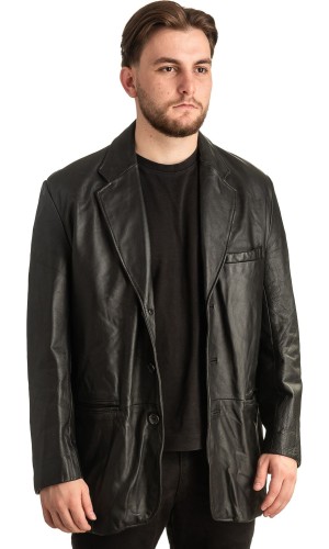 Γνήσιο Ανδρικό Δερμάτινο Σακάκι - T360