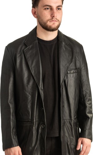Γνήσιο Ανδρικό Δερμάτινο Σακάκι - T360