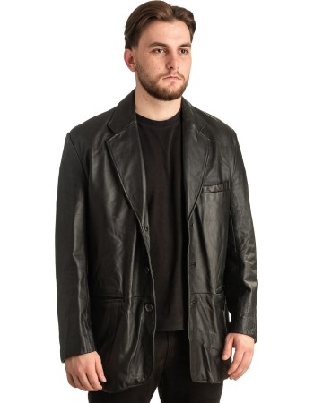 Γνήσιο Ανδρικό Δερμάτινο Σακάκι - T360