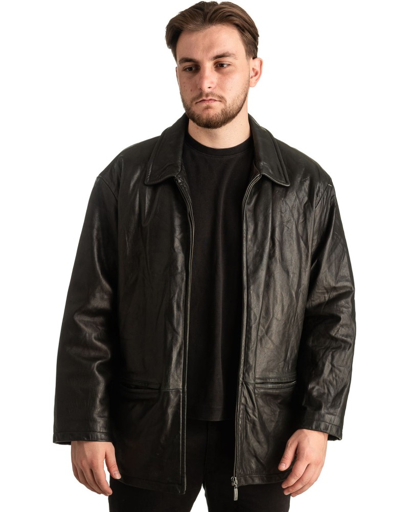Γνήσιο Ανδρικό Δερμάτινο Μπουφάν - T361