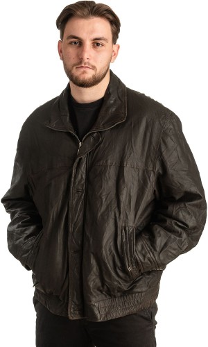 Γνήσιο Ανδρικό Δερμάτινο Μπουφάν - T363
