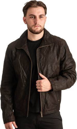 Γνήσιο Ανδρικό Δερμάτινο Μπουφάν - T364