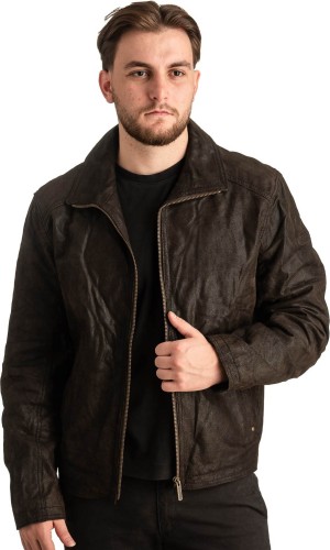 Γνήσιο Ανδρικό Δερμάτινο Μπουφάν - T364