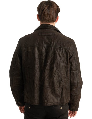 Γνήσιο Ανδρικό Δερμάτινο Μπουφάν - T364