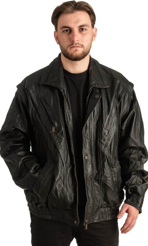 Γνήσιο Ανδρικό Δερμάτινο Μπουφάν - T365