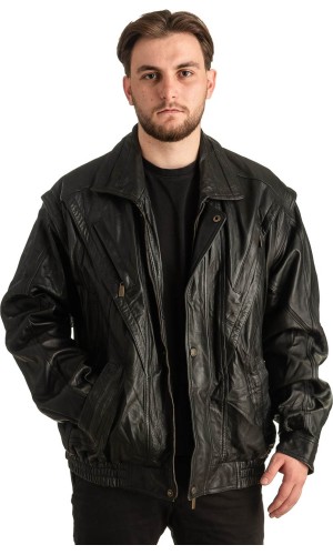 Γνήσιο Ανδρικό Δερμάτινο Μπουφάν - T365