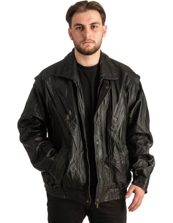 Γνήσιο Ανδρικό Δερμάτινο Μπουφάν - T365