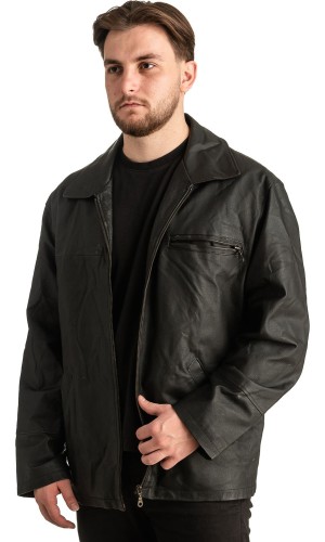 Γνήσιο Ανδρικό Δερμάτινο Μπουφάν - T367