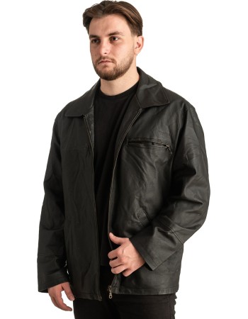 Γνήσιο Ανδρικό Δερμάτινο Μπουφάν - T367