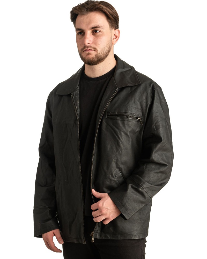 Γνήσιο Ανδρικό Δερμάτινο Μπουφάν - T367