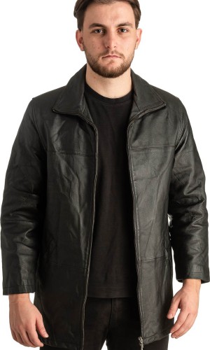 Γνήσιο Ανδρικό Δερμάτινο Μπουφάν - T368