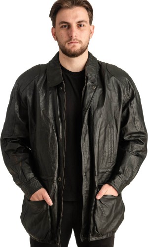 Γνήσιο Ανδρικό Δερμάτινο Μπουφάν - T373