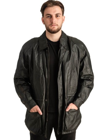 Γνήσιο Ανδρικό Δερμάτινο Μπουφάν - T373