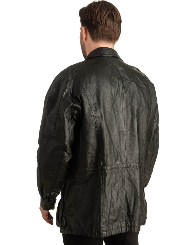 Γνήσιο Ανδρικό Δερμάτινο Μπουφάν - T373