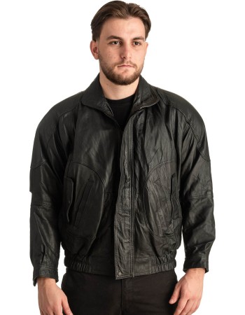 Γνήσιο Ανδρικό Δερμάτινο Μπουφάν - T374